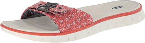 Dr. Scholl's Women's Blaine Platform Sandal,Red/White,10 M US