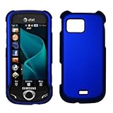 Premium Blue Rubberized Snap-On Cover Hard Case Cell Phone Protector for Sa ....