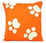 Orange Pedi-Paws Pillow Sham