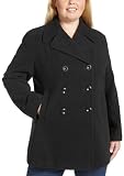 Apparel : Jones New York Women's Plus Double Breasted Peacoat