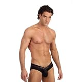 Mens Sexy Black Capture Bikini Brief Underwear by Gregg Homme Size Large