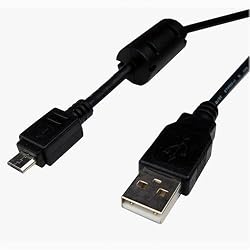 Cables Unlimited USB Micro B Cable for Blackberry Storm, Bold and Tour - 3 Meter - Black