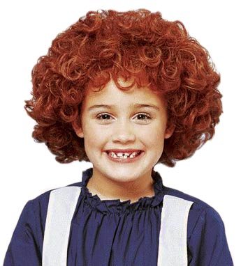 Franco Girls Halloween Costume Curly Red Orphan 