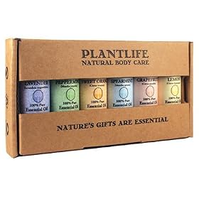 Essential Oil Home Aromatherapy Sampler Set- 6/10 ml.