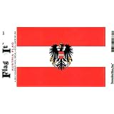 Austria Heavy Duty Vinyl Bumper Sticker (3 x 5 Inches) by Flag It