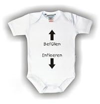 Body Baby 1/1-Arm mit Druck BEF&Uuml;LLEN - ENTLEEREN (Gr. 98/104) / 150030