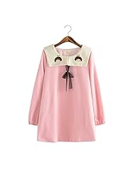 Girls General Print Cotton/Wool   Dress With a Bow(s)