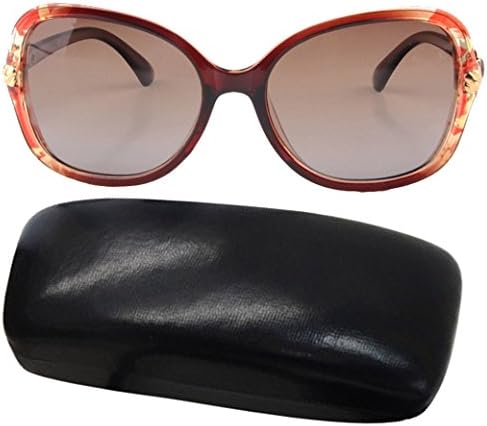 LEIDISEN Women Vintage Shades Avaitor Glasses Maverick Polarized Sunglasses UV400 &amp; Sunglasses Case&amp; Sunglasses Bag