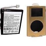 HQRP Replacement Battery for Apple iPod Mini : EC003 Internal Battery + 2x (Two) Special Screwdrivers and Installation Manual plus Gold Aluminum Hard Case