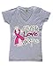 Faith Love Hope Women V-Neck Breast Cancer Awareness Shirts