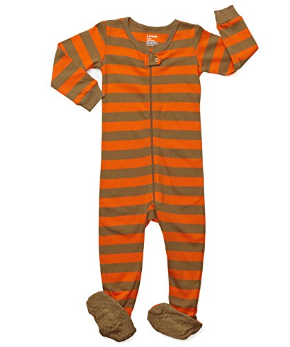 Leveret Footed (12-18 Months, Khaki & Apricot)