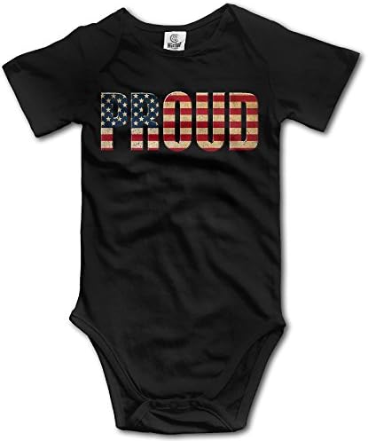 Vintage Usa Pround Labor Day Gift Funny Baby Badysuit Black 12 Months