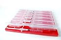 Syringe Tray - 7 Compartment Red- Made in the Usa