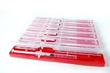 Syringe Tray - 7 Compartment Red- Made in the Usa