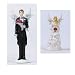 Wedding Cake Topper Figurines - Fairy Bride and Fairy Groom Figurines
