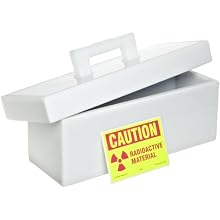 Bel-Art Scienceware 249600000 High Density Polyethylene Lead Lined Storage Box, 5" Length x 14" Width x 5" Height