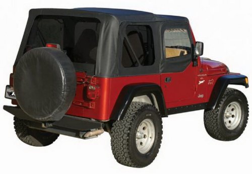 Rampage 99515 Denim Black Tinted Window Replacement Soft Top