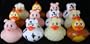 12 pc Rubber Duck Farm Animals