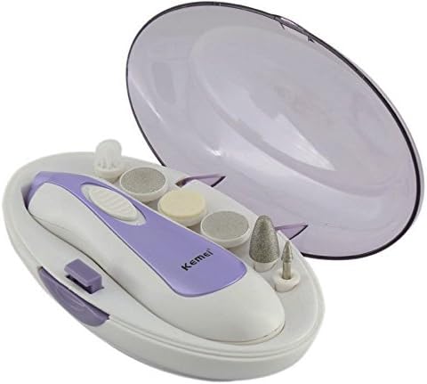 6 heads nail care pedicure manicure device grinding cleaning polishing kit brush