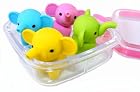 Iwako Japanese Erasers In A Mini Bento Box -Elephants