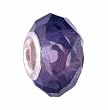 Pandora Style Charm Bead (Z143) Faceted Glass (14mm x 9mm) (fits Troll too)