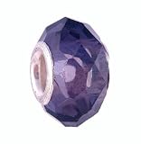 Pandora Style Charm Bead (Z143) Faceted Glass (14mm x 9mm) (fits Troll too)