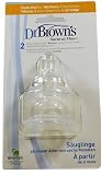 BPA FREE Dr Browns WIDE LEVEL 3 TEATS 2 PACK - BISPHENOL A FREE