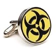 Biohazard Symbol Cufflinks - Medical Themed Formal Wear - Cufflinks