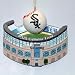 CHICAGO CELLULAR FIELD W/BASEBALL ORNAMENT - 3.5" BAS-RELIEF RESIN CHICAGO WHITE SOX CELLULAR FIELD W/BASEBALL ORNAMENT
