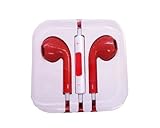 iPhone/iPod/iphone5/iPod touch/iPod nano対応 イヤホン イヤフォン レッド