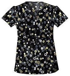 Cherokee Uniforms 100% Cotton Empire Waist Scrub Top (Assorted Prints)