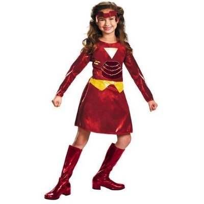  Iron Man 2 Ironette Girls Costume Dress Up Small 4-6x