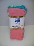 24 Premium Multicolored Wash Cloths (Thin)