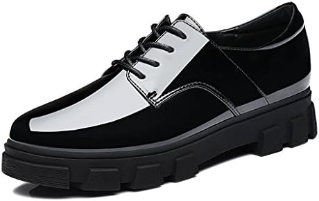 Yasilaiya Elegant Women's Patent PU Round Mouth Antiskid Oxfords