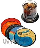 Vintage Vinyl LP Record Coasters - Set of 6