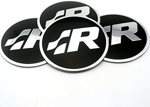 sadtg ID 4PC X R Line Car Wheel Center Hub Emblem Sticker FOR VW Polo Golf Badge Decal