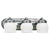 Sea Gull Lighting 44051-05 Cassie Three-Light Vanity, Chrome Finish with Etched Opal Glass