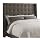 Skyline Furniture Linen Nail Button Wingback Headboard