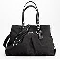 【新品★アウトレット】COACH (コーチ) F15510 SLCBK シグネチャー アシュレイ サテン 2way バッグ ブラック