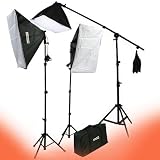 ePhoto Video Studio Portrait 3 Point Hair Light 2000W Photo Kit with Case VL9004SB