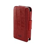 Sena WalletBook Case for iPhone 3G, 3G S (Croco Red)