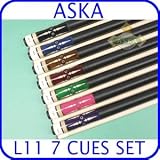 Billiard Pool Cue Stick Set Aska L11 7 pool cue sticks