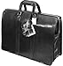 Mancini Black Italian Leather Lawyer/doctor Briefcase Laptop