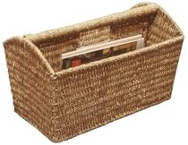 Whitney Design ML-6017 Woven-Seagrass Magazine Rack with Handle