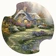 Everett's Cottage - Thomas Kinkade Coasters for Your Car
