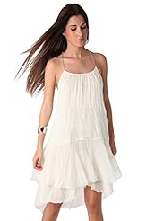 Crinkled Backless Polyester Midi Dress 