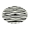 Zebra Bold Stripe Round | Zebra Collection | Faux Fur Rug | 5 foot