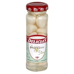Delicias Garlic Cloves, 3.5-Ounce Bottles (Pack of 12)