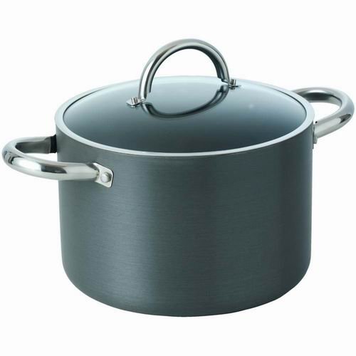 ProCook Professional Anodised Stockpot & Glass Lid 24cm / 7.2L
