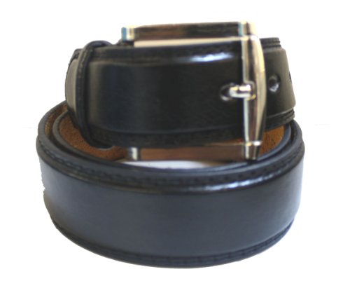 Bonus Men's Fashion and Dress Belt Black